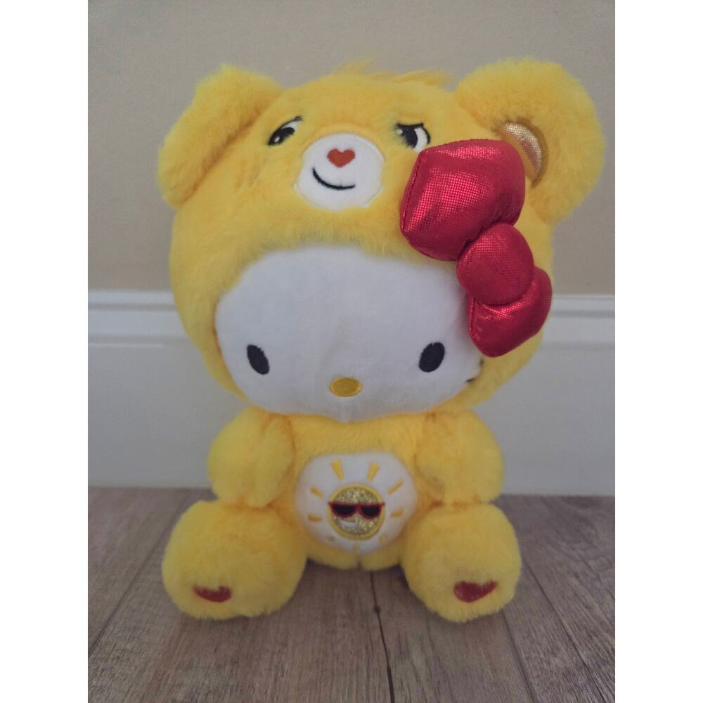 Hello Kitty x Care Bears Funshine Bear Plush Sanrio Basic Fun 2024 Collectible